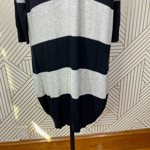 ATM Anthony Thomas Melillo Rugby Stripe Sweater Dress in‎ Black & Gray Size US S - Picture 10 of 12